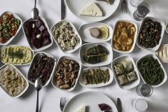 An Assortment Of Mezes at Hotel Restaurant - Barbavasilis'te Karışık Mezeler